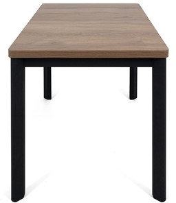 Обеденный раздвижной стол Токио-2L (ноги металлические черные, дуб табако) в Махачкале - предосмотр 2