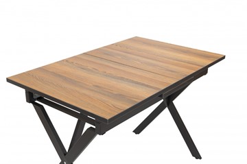 Кухонный стол раздвижной Стайл № 11 (1100/1500*700 мм.) столешница пластик, форма Флан, с механизмом бабочка в Махачкале - предосмотр 1