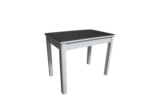 Кухонный стол раскладной Айсберг-1СТ белое-черное в Махачкале - изображение