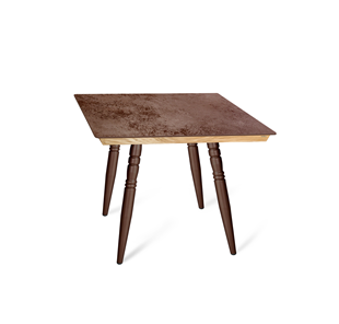 Стол на кухню SHT-TU15 (4 шт.)/ТT8 60/60 (медный металлик/прозрачный лак/коричневая сепия) в Махачкале - предосмотр