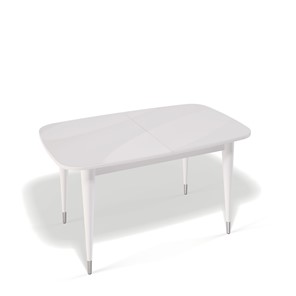 Раздвижной стол Kenner K1250 (Белый/Стекло белое сатин) в Махачкале