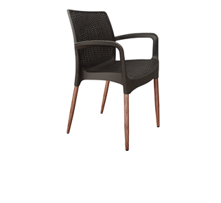 Обеденный стул SHT-ST68/S424-С (черно-коричневый/темный орех) в Махачкале