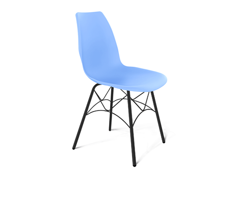 Обеденный стул SHT-ST29/S107 (голубой pan 278/черный муар) в Махачкале - изображение