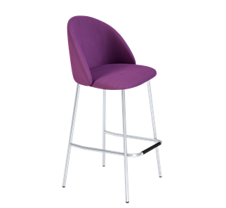 Барный стул SHT-ST35 / SHT-S29P (ягодное варенье/хром лак) в Махачкале
