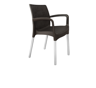 Обеденный стул SHT-ST68/S424 (черно-коричневый/хром лак) в Махачкале