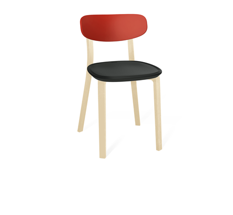 Обеденный стул SHT-ST85-2/SB85-2/S85 (красный/черный/бежевый ral1013) в Махачкале - изображение