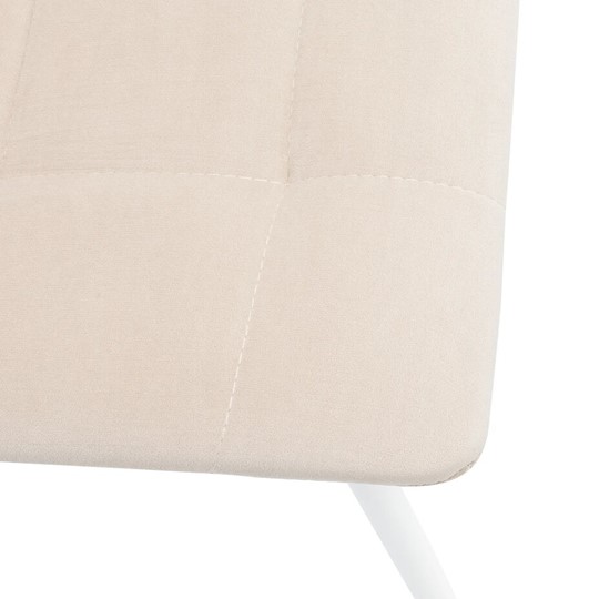 Обеденный стул Leset Скай (Металл белый/велюр песок) в Махачкале - изображение 4
