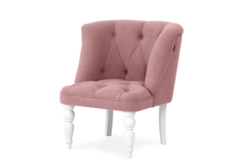 Кресло Бриджит розовый ножки белые в Махачкале