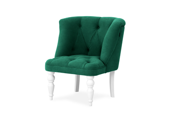 Кресло Бриджит зеленый ножки белые в Махачкале