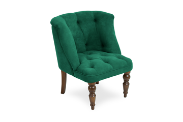 Кресло на ножках Бриджит зеленый ножки коричневые в Махачкале
