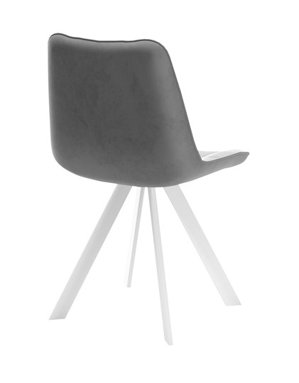 Кухонный стул 229 Поворотный, Микровелюр B22 Grey / опоры белые в Махачкале - изображение 2