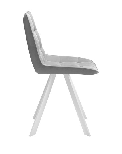 Кухонный стул 229 Поворотный, Микровелюр B22 Grey / опоры белые в Махачкале - изображение 3