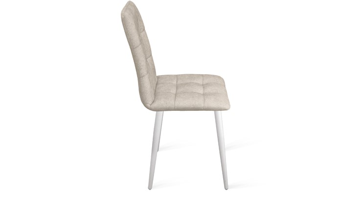 Обеденный стул Аспен К1С (Белый матовый/Микровелюр Duna Brilliant) в Махачкале - изображение 1