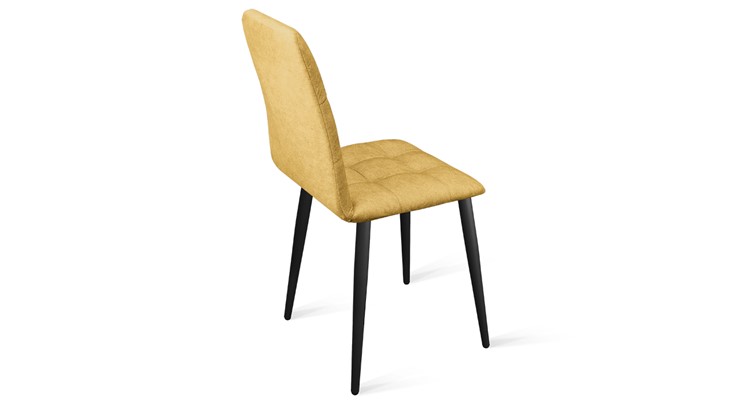 Обеденный стул Аспен К1С (Черный муар/Микровелюр Duna Curcuma) в Махачкале - изображение 2