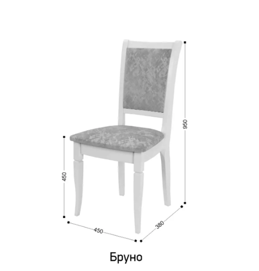 Кухонный стул Бруно №8 Коди 10/белый в Махачкале - изображение 5
