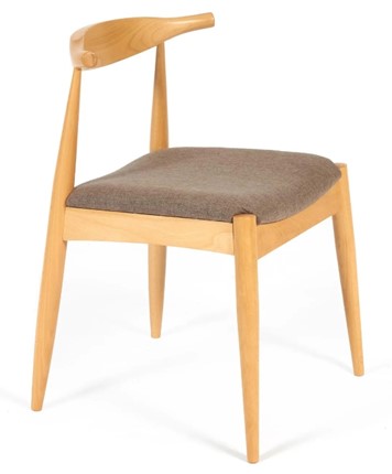 Обеденный стул BULL бук/ткань 54,5x54x75 Натуральный арт.19586 в Махачкале - изображение