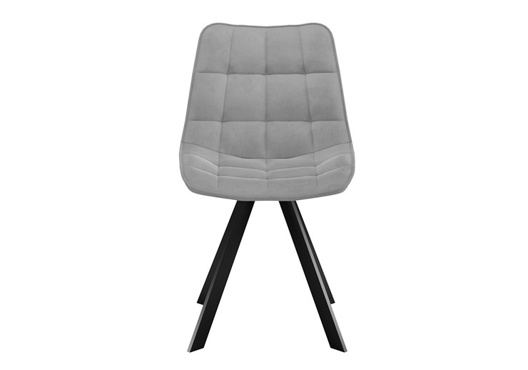 Обеденный стул DikLine 229 поворотный, B22 GREY, ножки черные в Махачкале - изображение 3