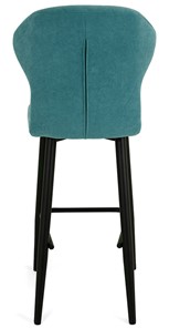 Кухонный стул Марио барный(Аквамарин Т179/ноги черные) в Махачкале - предосмотр 4