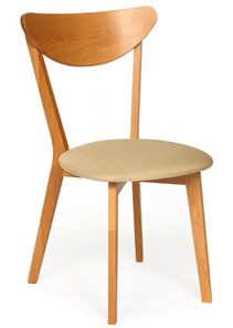 Обеденный стул MAXI (Макси), бук/ткань 86x48,5x54,5 Бежевый/ натуральный бук (2 шт) арт.13134 в Махачкале