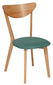 Обеденный стул MAXI (Макси), бук/ткань 86x48,5x54,5 Морская волна/ натуральный бук арт.19590 в Махачкале