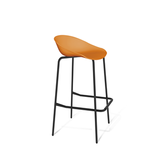 Барный стул SHT-ST19/S29 (оранжевый/черный муар) в Махачкале