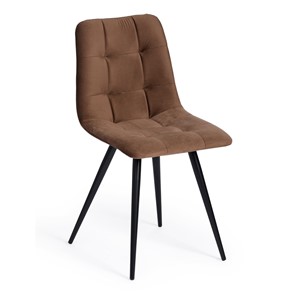 Обеденный стул CHILLY (mod. 7095-1) 45х53х88 коричневый barkhat 12/черный арт.17241 в Махачкале