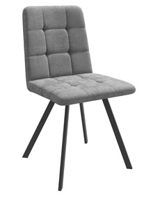 Обеденный стул Dikline 281 PRO Микровелюр B22 Grey опоры черные в Махачкале