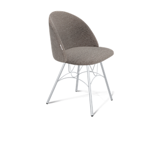Обеденный стул SHT-ST35 / SHT-S100 (тростниковый сахар/хром лак) в Махачкале