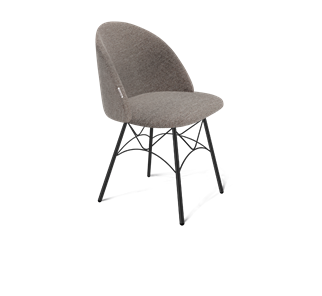 Обеденный стул SHT-ST35 / SHT-S107 (тростниковый сахар/черный муар) в Махачкале