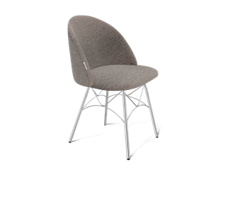 Обеденный стул SHT-ST35 / SHT-S107 (тростниковый сахар/хром лак) в Махачкале