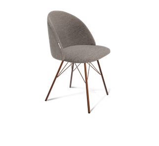 Обеденный стул SHT-ST35 / SHT-S37 (тростниковый сахар/медный металлик) в Махачкале