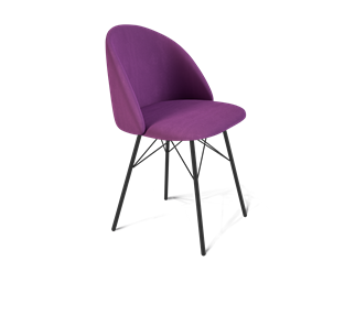 Обеденный стул SHT-ST35 / SHT-S64 (ягодное варенье/черный муар) в Махачкале