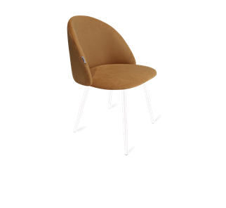 Обеденный стул SHT-ST35 / SHT-S95-1 (горчичный/белый муар) в Махачкале