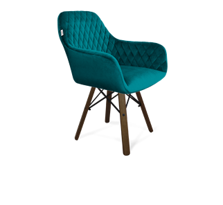 Обеденный стул SHT-ST38 / SHT-S70 (альпийский бирюзовый/темный орех/черный муар) в Махачкале