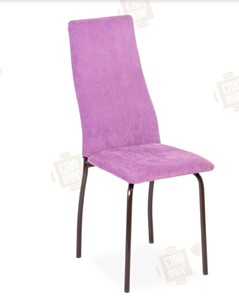 Обеденный стул Волна, каркас металл коричневый, инфинити фиолетовый в Махачкале