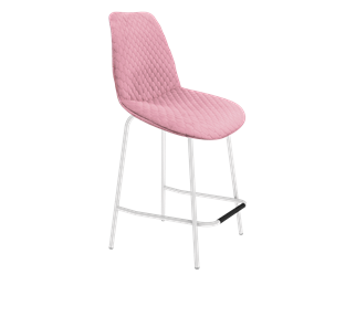 Полубарный стул SHT-ST29-С22 / SHT-S29P-1 (розовый зефир/белый муар) в Махачкале