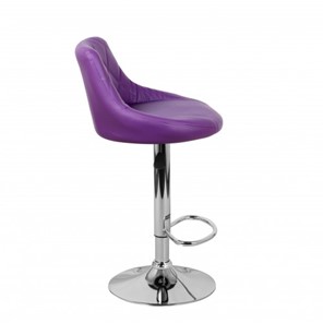 Барный стул Комфорт с мягкой спинкой WX-2396 экокожа фиолетовый в Махачкале - предосмотр 3