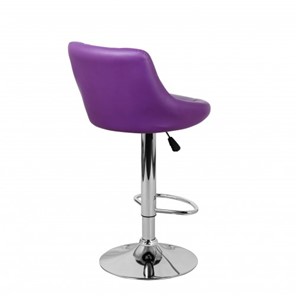 Барный стул Комфорт с мягкой спинкой WX-2396 экокожа фиолетовый в Махачкале - предосмотр 4