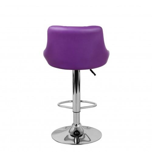 Барный стул Комфорт с мягкой спинкой WX-2396 экокожа фиолетовый в Махачкале - изображение 5