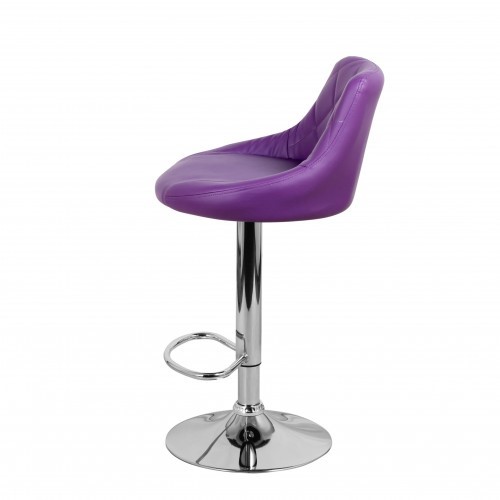 Барный стул Комфорт с мягкой спинкой WX-2396 экокожа фиолетовый в Махачкале - изображение 7