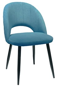 Кухонный стул 217 V16 голубой/черный в Махачкале
