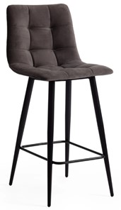 Полубарный кухонный стул CHILLY (mod. 7095пб) 55х44х94 темно-серый barkhat 14/черный арт.19657 в Махачкале