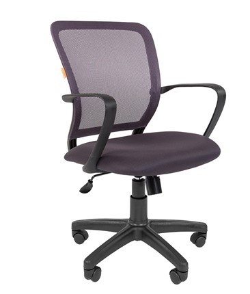 Кресло компьютерное CHAIRMAN 698 black TW, ткань, цвет серый в Махачкале - изображение