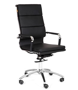 Офисное кресло CHAIRMAN 750 экокожа черная в Махачкале - предосмотр