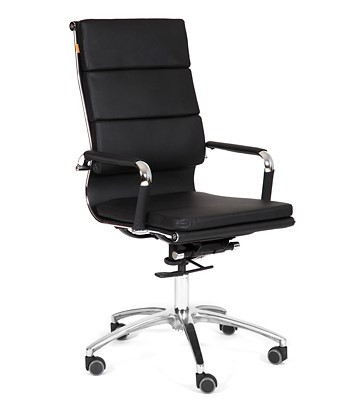Офисное кресло CHAIRMAN 750 экокожа черная в Махачкале - изображение