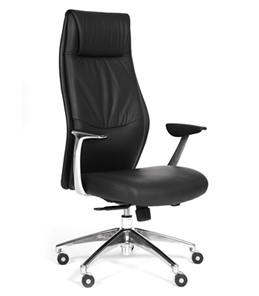 Кресло офисное CHAIRMAN Vista Экокожа премиум черная в Махачкале - предосмотр