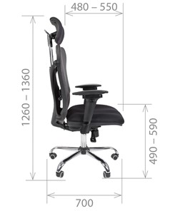 Компьютерное кресло CHAIRMAN 769, ткань TW 12, цвет черный в Махачкале - предосмотр 2