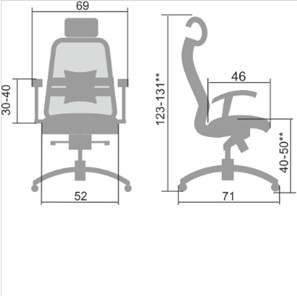 Офисное кресло Samurai S-3.04, черный в Махачкале - предосмотр 4