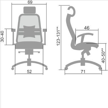 Офисное кресло Samurai S-3.04, черный в Махачкале - изображение 4