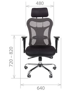 Компьютерное кресло CHAIRMAN 769, ткань TW 12, цвет черный в Махачкале - предосмотр 1